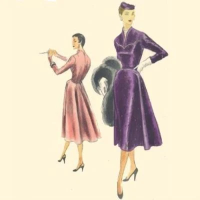 1950s Sewing Pattern, Women's Dress, One Piece - Image 1 of 2
