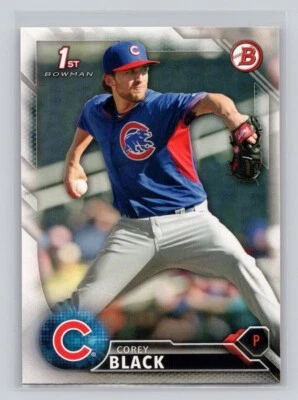 Corey Black 2016 Bowman Baseball Prospect #BP39 Chicago Cubs Bowman 1st - Image 1 of 2