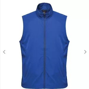 Stormtech mens performance vest jacket windbreaker XL full zip outdoor hiki blue - Picture 1 of 9