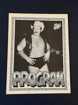 WOW Kamala Iron Sheik Jerry Lawler Championship Memphis Wrestling Program WWE 23 - Image 1 of 4