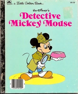 Ein kleines goldenes Buch Walt Disneys Detektiv Mickey Mouse - 1985 Ausgabe "H" - Bild 1 von 2