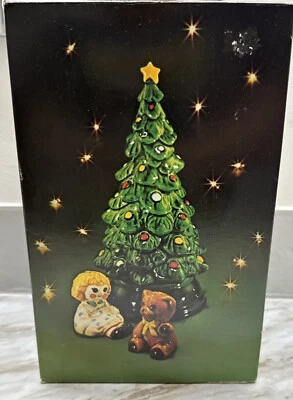 Juego de anfitriona de árbol de cerámica de Navidad Avon en caja original de colección Foto 1 de 4