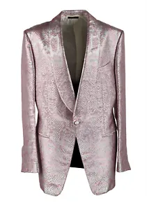 TOM FORD Atticus Pink Tuxedo Dinner Jacket Size 54 / 44R U.S. Jacket Blazer  ... - Picture 1 of 6