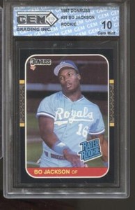 1987 Bo Jackson Donruss #35 Gem Mint 10 RC Rookie Royals
