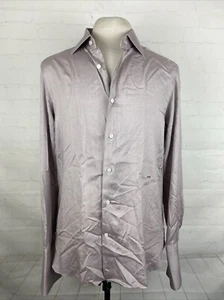 Ermenegildo ZEGNA Men's Light Brown Solid Dress Shirt 15.5 - 35/36 $359 - Picture 1 of 10