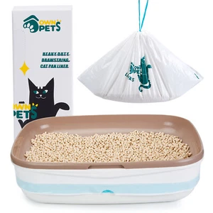 Cat Litter Box Liners Jumbo Trash Bag Drawstring Haevy Duty 33lbs Load 17*31" - Picture 1 of 10