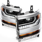 For 2016-2019 Chevy Silverado 1500 Projector HID/Xenon Headlight Pair W/ LED DRL