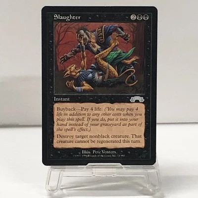 Slaughter Tempest Black Instant MTG Japan Card 1998 - Image 1 of 4