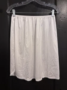 Vintage Vanity Fair 20” blanco medio deslizamiento 11760 talla grande - Imagen 1 de 4