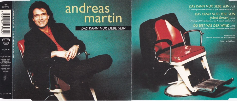 Andreas Martin - Das Kann Nur Liebe Sein  (3 Track Maxi CD) - Bild 1 von 1