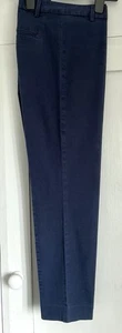 Gap Navy Blue Slim Leg Cropped Trousers Size 12-14 - Picture 1 of 6
