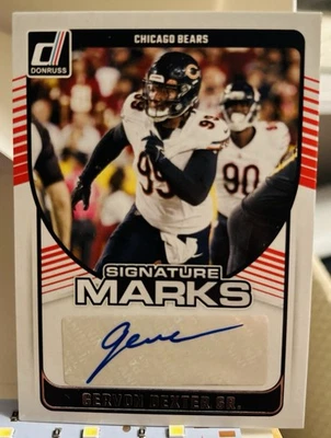 2024 Panini Donruss Signature Marks Gervon Dexter #SMA-GDE (AU) Chicago Bears - Image 1 of 4