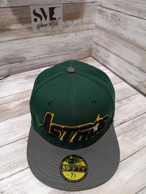 Gorra de béisbol New Era 59fifty ajustada talla 7-5/8 color verde. Foto 1 de 4