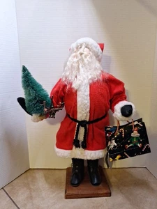 Bonnie Sewell Designs Vintage 80er Santa Shopping für Weihnachtsbaum Figur 18" - Bild 1 von 10