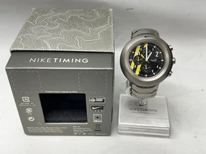 Orologio Nike Lance7 LIVESTRONG 10.2 Lance Armstrong TITANIUM CHRONOGRAPH WA0039 - Foto 1 di 21