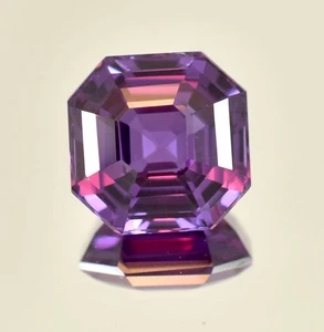 AAA Natural Flawless Brazilian Alexandrite Loose Asscher Cut Gemstone 7.40 Ct - Picture 1 of 5
