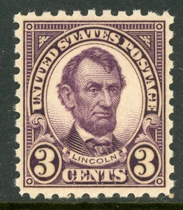 USA 1925 Fourth Bureau 3¢ Lincoln Rotary Perf 10 Scott # 584 MNH G840 - Bild 1 von 6