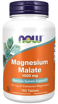 Magnesium Malat 1000 mg 180 Tabletten Now Foods