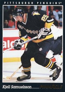 #293 Kjell Samuelsson - Pittsburgh Penguins - 1993-94 Pinnacle Canadian Hockey