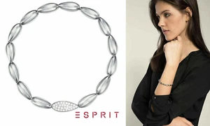 ESPRIT Damen Armband Armreif Edelstahl Schmuck Stretch Silber Farben ESBR11879A - Bild 1 von 5