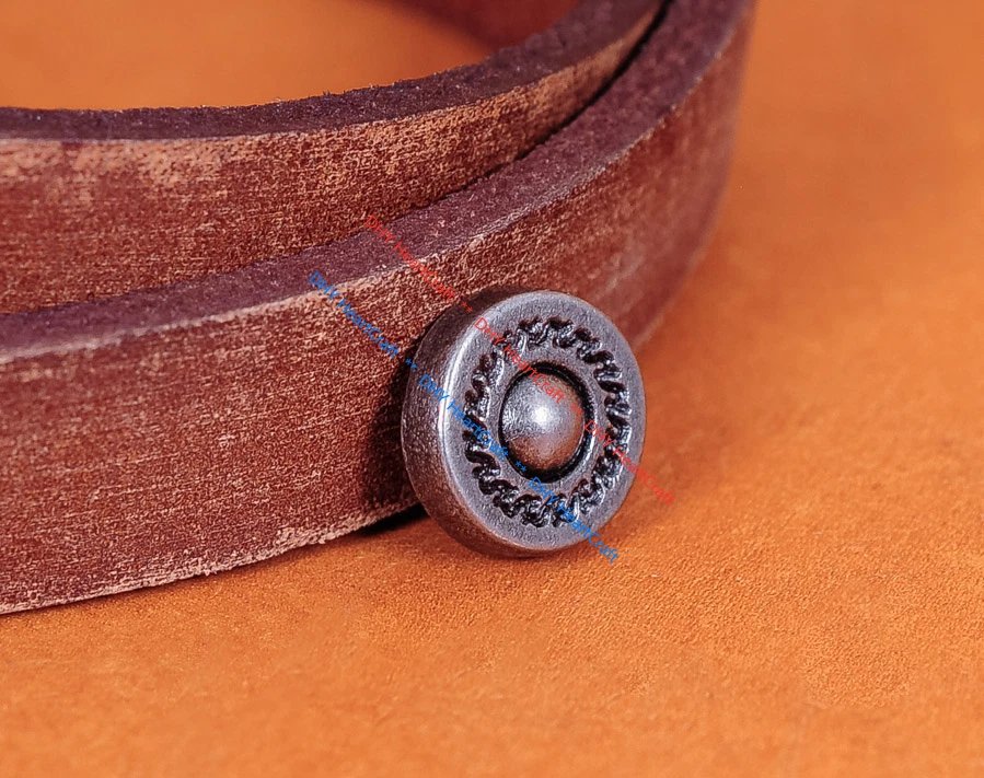 50X Retro Silver Round Floral Metal Leathercraft Decor Fast Rivet Stud Conchos - Image 1 of 4