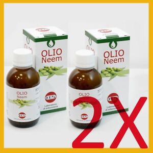 Olio di neem puro | Kos | 50ml - Per capelli o come insetticida per cani (2 conf