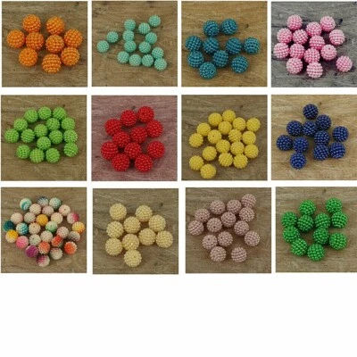 Pearl Cluster Resin Pearls Craft  Beads Gems Many Colours pack of 50 10 mm - Image 1 of 4