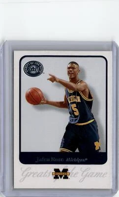 2001 Fleer Greats of the Game Jalen Rose #31 Michigan Wolverines - Image 1 of 2