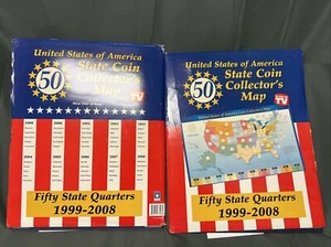 2 Completed 50 State Quarter Books with original Insert - Picture 1 of 9