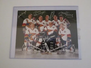 Limited Edition Zellers Masters Signed Picture by 8 Hall of Famers-Ratelle,Hull+ - Picture 1 of 3