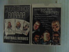 Dallas Cowboys Hero Decks Caricatures Playing Cards Deck Aikman Staubach Smith