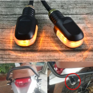 Cafe Racer Motorcycle Turn Light Signal Lamp Rear LED Indicators Light Universal - Bild 1 von 7