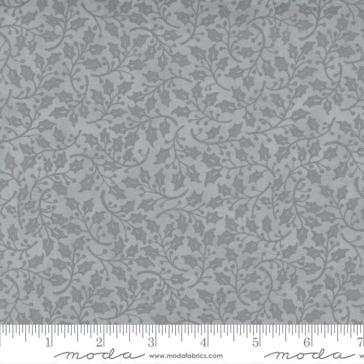 Home Sweet Holidays by Deb Strain Gray 56008 Holly 1 Yd - Image 1 of 1