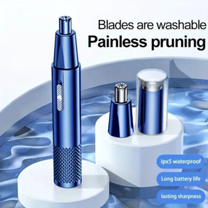 Men Electric Ear Beard Nose Hair Trimmer Eyebrow Mustache Remover Shaver Clipper - Picture 1 of 11