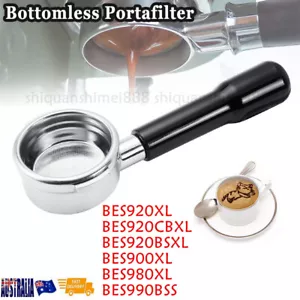 Coffee Portafilter 58mm Bottomless Portafilter For Breville BES980 BES990 BES920 - Picture 1 of 11