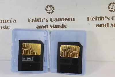 Warranty Two 2 Olympus 8MB Smart Media Memory Card Fujifilm Korg Roland FreeShip - Image 1 of 4