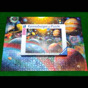 PLANETARY VISION OUTER SPACE PUZZLE Ravensburger 1000 jigsaw 27" x 20" Germany - Picture 1 of 7