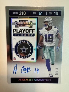 2019 Panini Contenders Amari Cooper Veteran Playoff Ticket Auto #VT-AC /10 - Picture 1 of 2