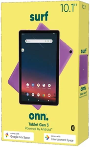 Onn. Tablet Surf Gen 3 10.1" (1280x800) 32GB Quad-Core Android 11 Go -Purple - Picture 1 of 5