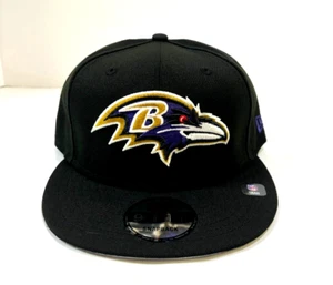 Baltimore Ravens NFL NE Basic Snap Snapback Hat~Black - Picture 1 of 5