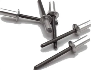Cabezal abovedado remache ciego extremo cerrado 1/4" diámetro aluminio/acero - Imagen 1 de 1