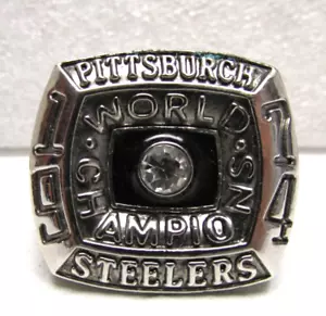 Anillo réplica del Super Bowl 1974 de los Pittsburgh Steelers Champions - Imagen 1 de 7