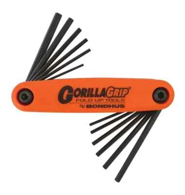 BONDHUS Allen Key Set Gorilla Grip Hex Fold Up 12pcs Metric & Imp HF12 12550 - Image 1 of 3
