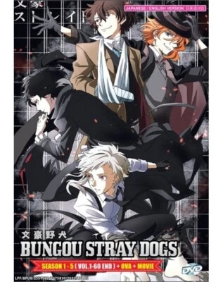 Bungou Stray Dogs Season 1-5 Vol.1-60 End + OVA + Movie Eng DUBBED SHIP FROM USA - Image 1 of 2