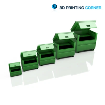3D PRINTING CORNER TOOL BOX, STORAGE 1:24 1:32, 1:43 1:50 1:76 Scale, O, OO Miniature Diorama Model