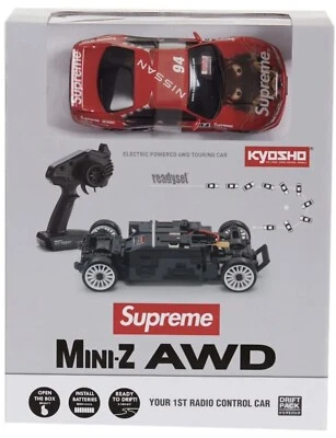 Supreme/Kyosho Mini-Z Nissan Skyline Nismo R33 RC Readyset Supreme FW22 BrandNew - Image 1 of 3