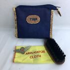 Vintage Twa Trans World Airlines Shoe Shine Bag With Set Of Wings