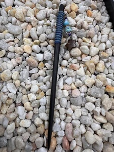 Hand Made Dark Colored Teak Wood Hair Sticks - Shades Of Blue Wrap - Picture 1 of 7