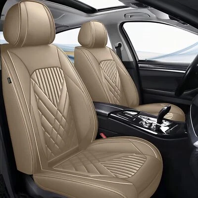 Front&Rear Car Seat Covers Full Set PU Leather 5-Sits For Kia	Optima 2010-2020 Foto 1 de 4