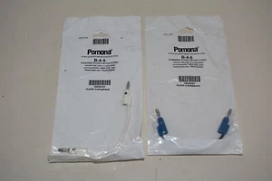 Lot 1x Pomona B-4-6 / 1x B-4-9 Banana Plug Patch Cords #W2678 - Picture 1 of 3
